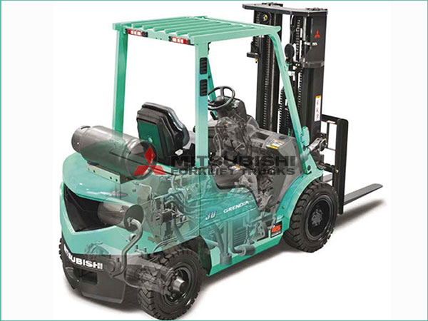 Xe nâng Mitsubishi chạy xăng và gas tải trọng 1.5 tấn mới 100%