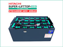 Bình điện Ắc Quy Xe Nâng Hitachi Lifttop 48V - 400Ah model: VTDX400M