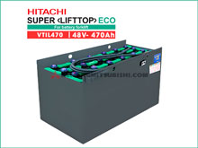 Bình điện Ắc Quy Xe Nâng Hitachi Lifttop 48V - 470Ah model: VTIL470