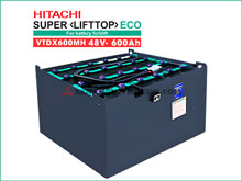 Bình điện Ắc Quy Xe Nâng Hitachi Lifttop 48V - 600Ah model: VTDX600MH