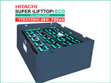 Bình điện Ắc Quy Xe Nâng Hitachi Lifttop 48V - 700Ah model: VTDX700H