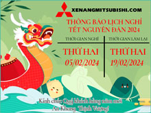 LỊCH NGHỈ TẾT NGUYÊN ĐÁN NĂM 2024 CÔNG TY TNHH HIÊU KHUÊ