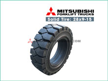 Lốp Đặc Xe Nâng Size 28x9-15 (825-15) | Solid Tire 28x9-15 (825-15)Mitsubishi 