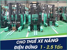Thuê xe nâng điện đứng Mitsubishi 1 tấn - 2.5 tấn giá cực tốt