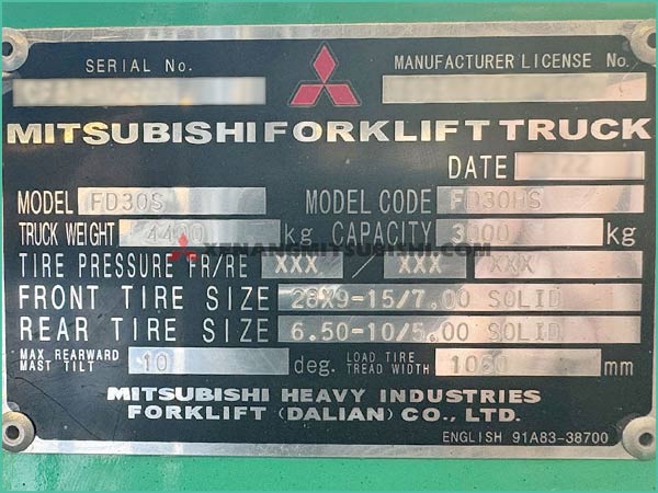 Xe nâng dầu MITSUBISHI CLASIDIA FD30HS MỚI 100%