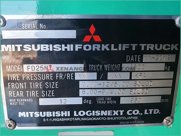 Xe nâng dầu MITSUBISHI GRENIDA FD25N MỚI 100%