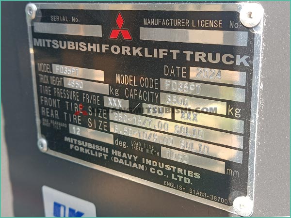 Xe nâng dầu MITSUBISHI GRENIDA FD35N(P)T MỚI 100%